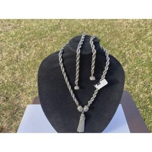 Heidi‎ Daus "Endless Possibilities" Interchangeable Beaded Necklace Combo Silver